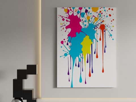  现代装饰画 装饰画 意式装饰画 挂画 现代抽象挂画3d模型 