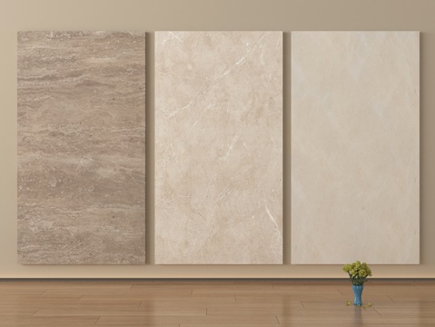  现代瓷砖大理石背景墙 大理石 瓷砖 岩板3d模型 