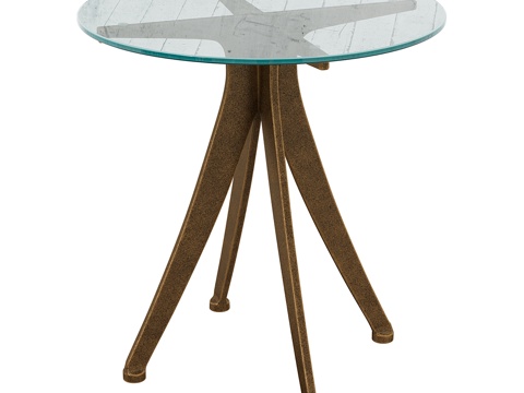  现代简约轻奢茶几 茶几 简约茶几  圆形茶几 客厅茶几3d模型 