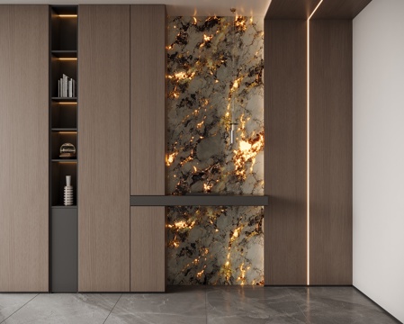 现代意式玄关su模型