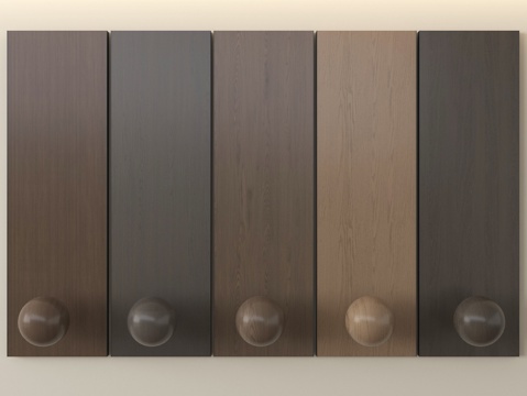 现代木纹木饰面 木饰面护墙板 背景墙 墙饰板su模型