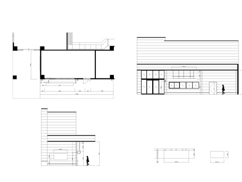 烤肉店 门头店铺cad施工图