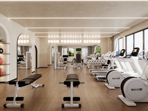  诧寂风锻炼室3d模型 