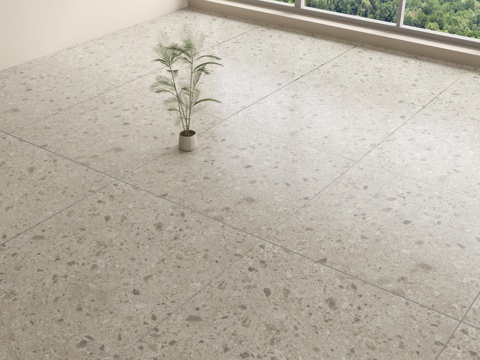 现代地砖 水磨石 人造石su模型