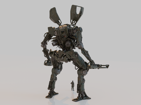 机器人 机甲战士 科幻机器人 机械战甲 战争机甲su模型