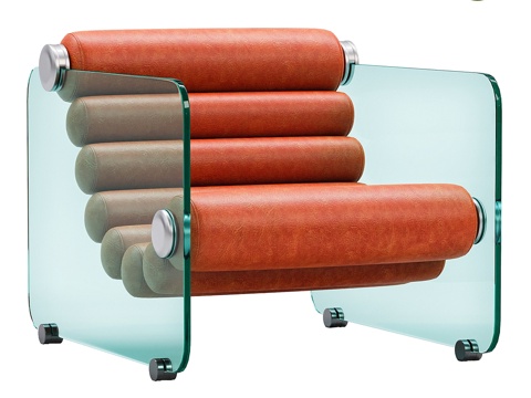 中世纪意大利现代Fabio Lenci休闲椅3d模型