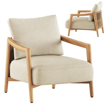  POLIFORM现代休闲椅 户外椅 沙发椅 单人沙发3d模型 