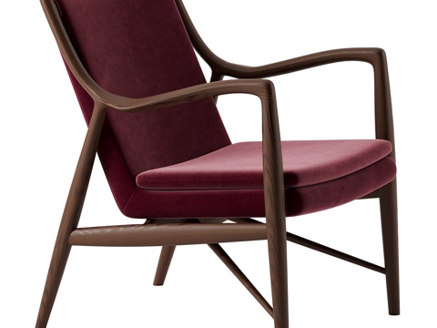  芬恩·朱尔45号椅3d模型 