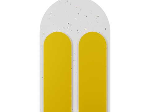  现代极简风格装饰壁灯金属壁灯天然石壁灯3d模型 