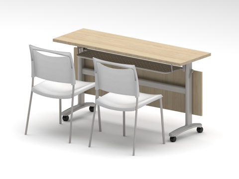 培训桌椅 条桌椅 会议桌椅 培训桌 培训椅 条桌 休闲椅su模型