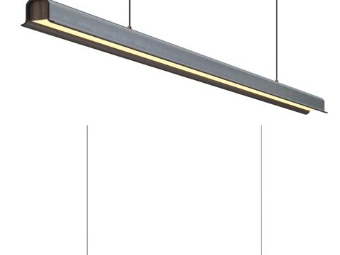  长条吊灯 现代吊灯 简约吊灯 吊灯 条形吊灯3d模型 