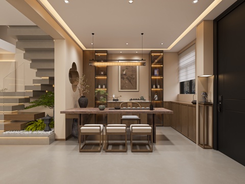 宋氏美学餐厅3d模型