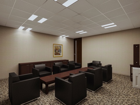  接待室 办公室 休息室3d模型 