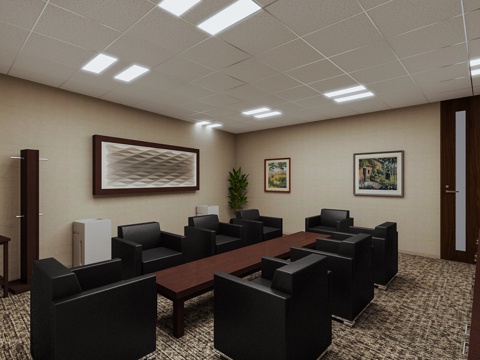  接待室 办公室 休息室3d模型 