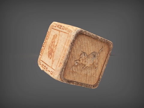  玩具  积木  木块  色子  雕刻木头3d模型 