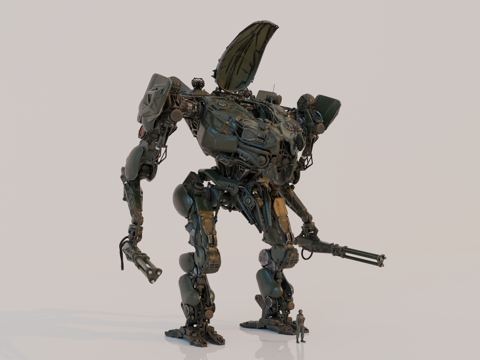 机器人 机甲战士 科幻机器人 机械战甲 战争机甲su模型