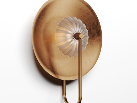  现代极简风格金属壁灯装饰壁灯3d模型 