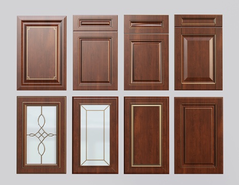  美式衣柜门 门板 家具门3d模型 