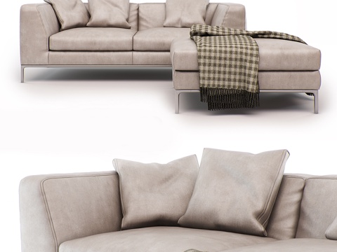  现代组合沙发 沙发 组合沙发3d模型 