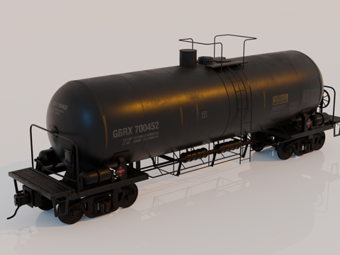 复古火车 火车车厢 火车油罐箱 轨道火车 铁路油罐车su模型