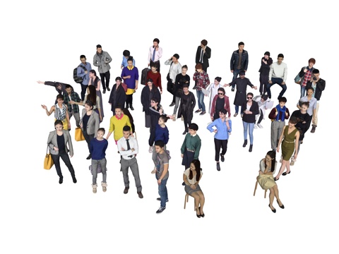 人物集合亚洲人欧洲人su模型