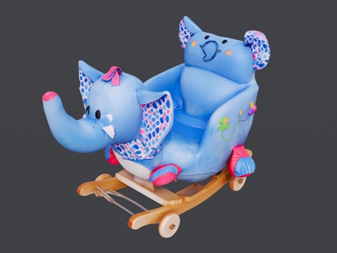 大象布偶婴儿车su模型