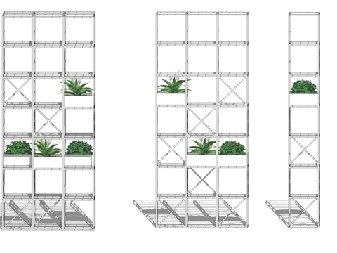 室内造景 乔木 室外造景 组团 植物su模型