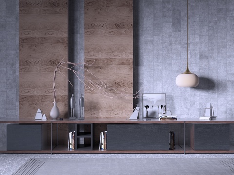  北欧现代 时尚 北欧 电视柜 饰品 吊灯3d模型 