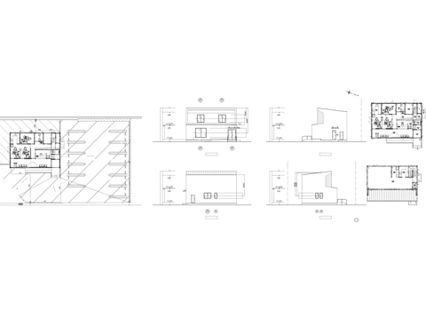 牙科诊所医院建筑平立面图纸cad施工图