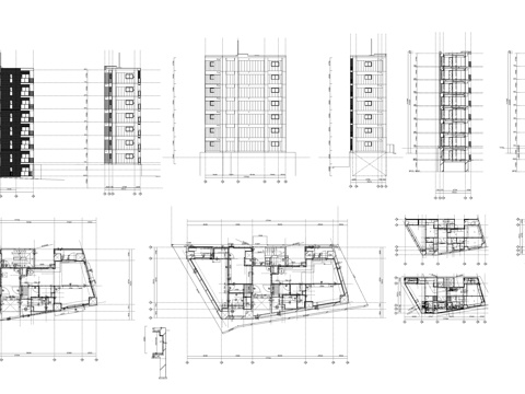 高层公寓建筑cad施工图