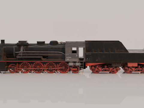 复古火车 火车车厢 煤炭火车 轨道火车 蒸汽火车su模型