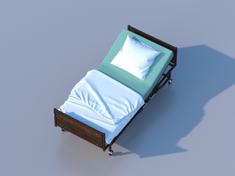  医疗床 手术床 推床 救急床3d模型 