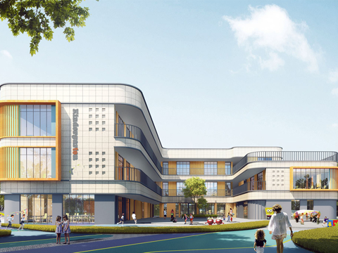 学校建筑 幼儿园建筑su模型