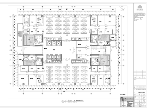 最新全套现代办公楼施工图合集cad施工图