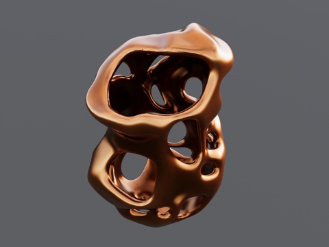 现代抽象异形雕塑su模型