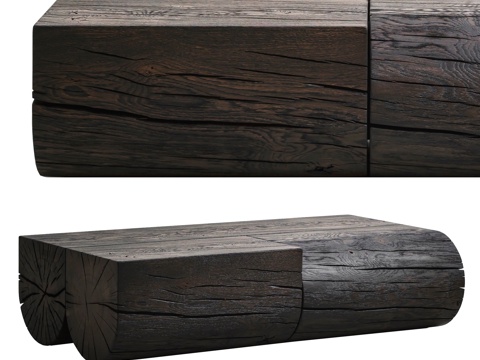 木质矮凳 长凳su模型