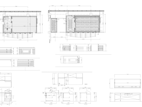 舞蹈室录音室内cad施工图