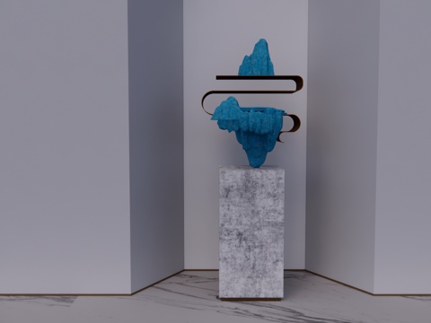 小品 桌子 书籍 摆件 玩具su模型