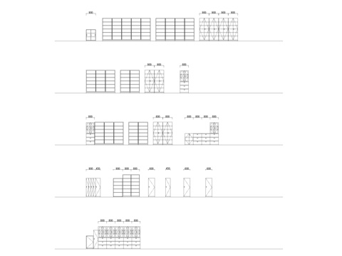 储藏柜收藏柜单开门文件柜cad施工图