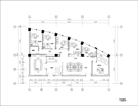 最新全套中式办公室施工图合集cad施工图
