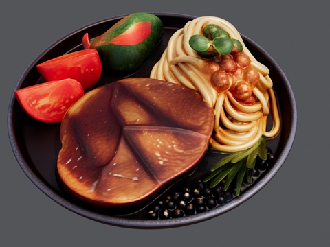 意大利牛肉面su模型