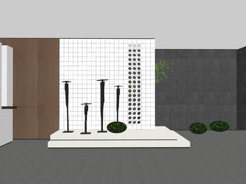 小物件 架子 摆件 装饰品 桌子su模型