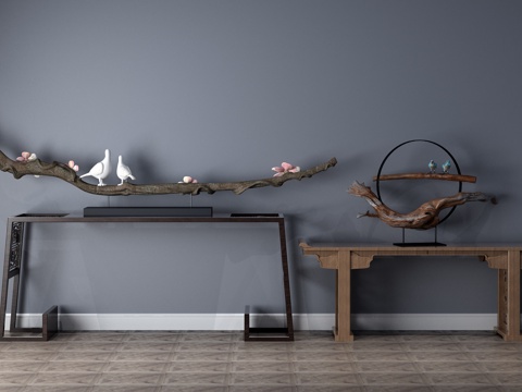  中式餐边柜 边柜3d模型 