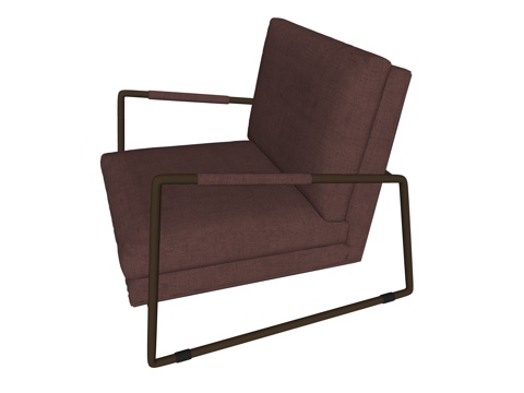 现代休闲沙发su模型