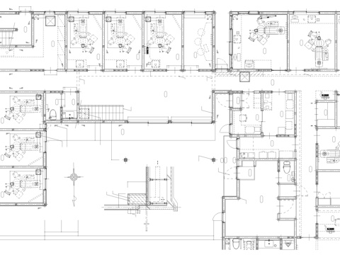 牙科诊所平面图医院平面图cad施工图