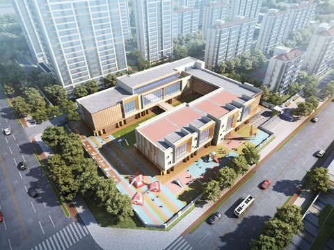 学校建筑 幼儿园建筑su模型