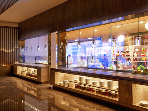  餐厅档口3d模型 