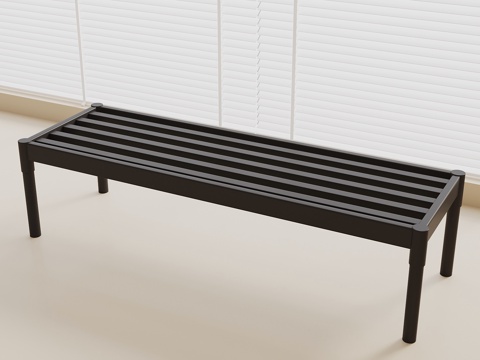  现代长凳 凳子 木凳3d模型 