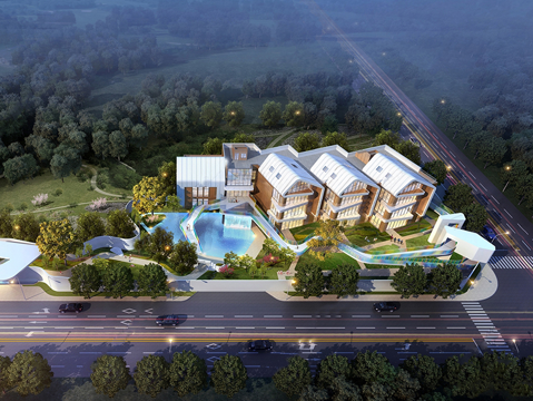 学校建筑 幼儿园建筑su模型