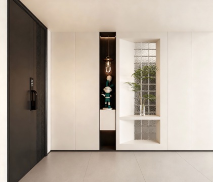  现代玄关 现代玄关 入户玄关 过道玄关 玄关鞋柜 玄关隔断3d模型 